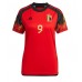 Belgia Romelu Lukaku #9 Koszulka Podstawowych Kobiety MŚ 2022 Krótki Rękaw